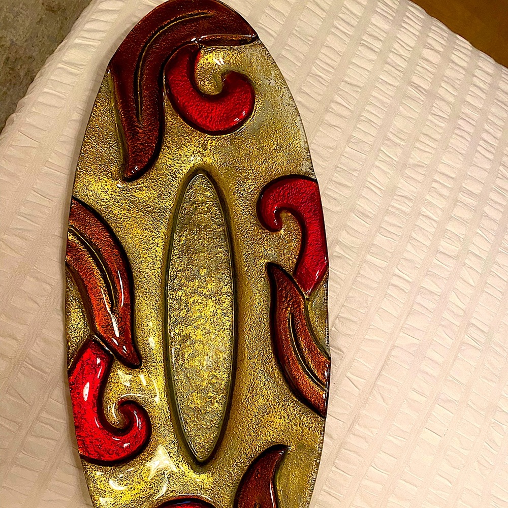 Large Murano I glass stunning 31”x13”